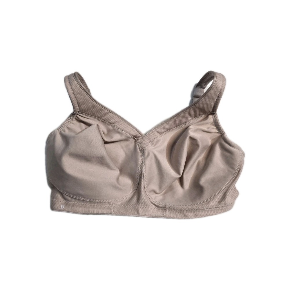 Glamorise Wireless Sports Bra Wireless Beige 38 F